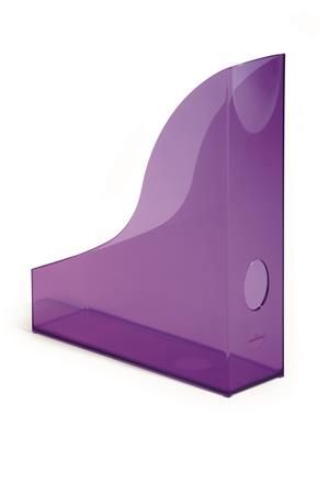 Durable Stojan na časopisy "Basic", transparentný fialová, plast, 73 mm, 1701712992